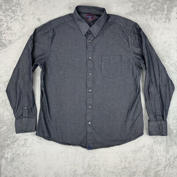 UNTUCKit Mens Regular Fit Casablanca Cotton Grey Button Up Long Sleeve Shirt XL - Picture 2 of 9